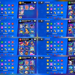 12x PRESTIGE 🔥36X TITLES 🔥75K TROPHY | 73x Brawler Max [75x Hypercharge] 410x Skins | Account Creation 2019. Level 136 - Image 8