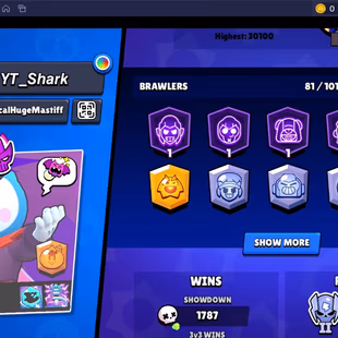 194 SKINS | 30.100 TROPHIES | 81 BRAWLERS | 9 HYPERCHARGE | 11 MAX | 4 PRESTIGE | 2 BUFFIES - Image 5