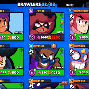 |2in1| BS - CR | 7222 TROPHIES | 32 BRAWLERS | 3 Legendary | 1021 VICTORIES | 53 LVL | 186 GEMS | FULL ACCESS | GIFT - Image 6