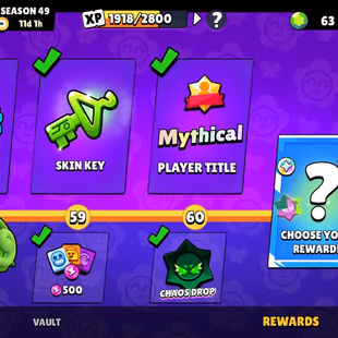 77K TROPHIES || 65 MAX || 54 HYPERCHARGED || 24 BUFFIES || 327 GOOD SKINS || BRAWL PASS PLUS || INSTANT DELIVERY  - Image 8