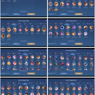 [IOS/ANDROID] CEL LVL 142 | 132 HEROES | 550 SKINS | MEGA 3 | COLLAB | 3 LEGEND - 5 RARE COLLECTOR LAPU ARLOTT POPOL -  - Image 5