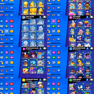 RARE 94k TROPHIES 🌟 R35 PIN 🌟 92 MAX POWER BRAWLER | 99 BRAWLER UNLOCK | 74 HYPERCHARGE | 405 SKIN | INSTANT DELIVERY  - Image 6