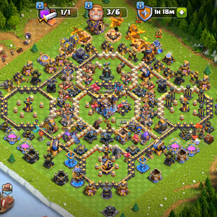 🔥TH 18 NEAR MAX🔥XP 286-HERO 100-105-76-50-EPIC SB[MAX] EB[MAX] GG 26 RS 26 FA 20 FB 20 AF 20-NEAR MAX DEFENSE-NC 500 - Image 2