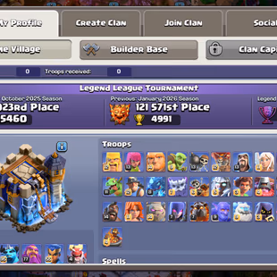 🌟10 EPIC MAX | TH-18 MAX DEFENCE 🌟RARE LEGENDARY SNAKE SCENERY | MAGIC FULL SKIN SET | 9K L.TROPHY | BEST DEAL - Image 4