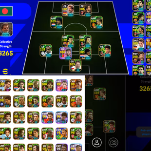 3265 Team-Messi 108-Gullit 106-Rume 105-Del piero 107-MBappe 106-Puyol 105 -Busquest 105-Pato 106-Pirlo 105-Suarez 106 - Image 2