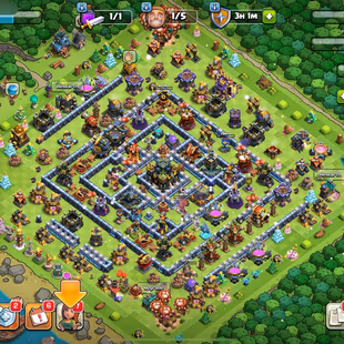 💎3K STARS WAR - 3K GEMS - TH:17 - Lvl:194 - BK:61 💎- AQ:91 - PC:61 - GW:61 - RC:36 - BEST SELECT - Image 1