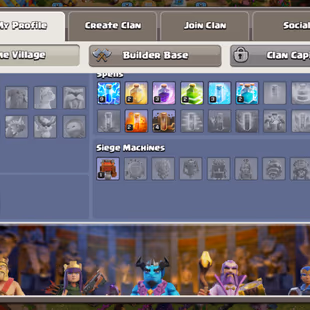 Th16 rush account | rename free | 2x epic equipment | 2100 gems | th16 donation account |  1x paid scenery available  - Image 5