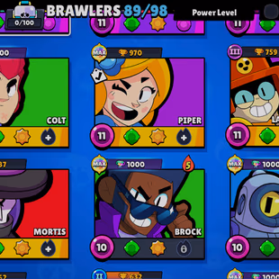 89 BRAWLERS🌀 | TROPHY 50K🏆 | 4 MAXED | 12 HYPERCHARGE | 157 SKINS | 122 GADGETS | 69 STARPOWER | 60 GEARS - Image 4