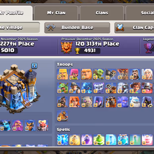 💙 RAREST TH-18 MAX PROFILE 💙5X HEROES MAX MAXED | NEW HERO 13 | 10X EPIC MAX 11TH-26 | HIGH XP 286 | ALL TROOPS MAXED  - Image 4