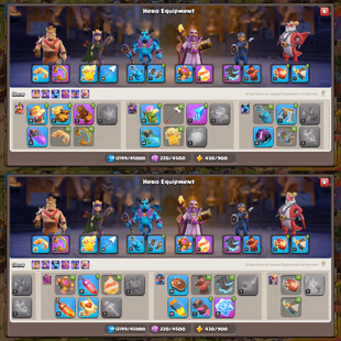 PREMIUM TH-18! XP-211! 6X EPIC EQUIPMENTS! HEROES:-58-60-54-56-30-1! 11X PETS! NICE TROOPS! FAST DELIVERY - Image 5