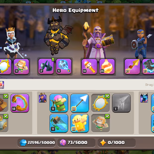 Th18 || High Quality Epic Equipment || Heroes 95-95-80-70-45 || 6 Builders || High Defense || Cheapest Account - Image 4