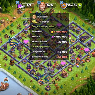 Th15 Almost Max [9k-Gems] | Hero-90-90-65-40 | Equipment-9-Epic Almost Max | XP-201 | Defence Wall Max | NC-Yes | BEST-D - Image 1