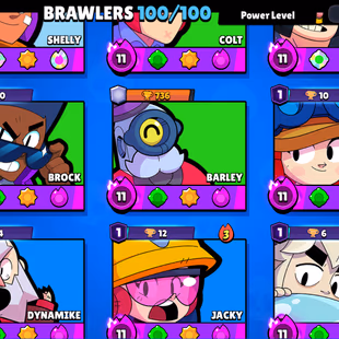 WITCH SHELLY-HEROINE BIBI | 62K TROPHY- 290X SKINS | 100/100 BRAWLER | 30X MAX | 30X HYPER | 58-GEM | 3v3 WINS - Image 5
