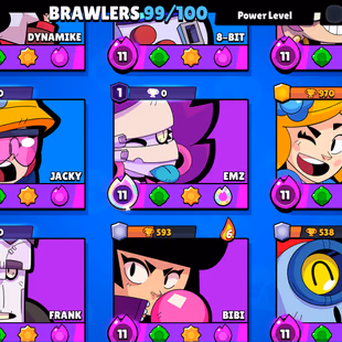 BEST DEAL | FREE NC/74-GEMS | 67K TROPHY | 3v3 WINS | 100/99 BRAWLER | 65X MAX | 52X HYPER | HUGE OLD SKINS |  - Image 7