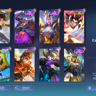 MLBB | apryyn | LV 40 | AOT MARTIS + M5 BASIC YU ZHONG | 8 EPIC SKINS | 104 HEROES | 138 SKINS | MAX EMBLEM - Image 3