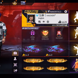 M5 | Level 63 | 500+ Fashion | 5 years old | Evo Draco Ak47 | 6k+ Like | 35 Emotes | | 1 entry Emote | 240+ Weapons | Su - Image 5