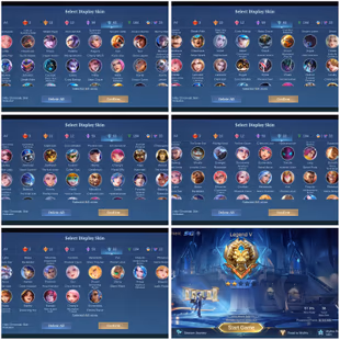 [IOS/ANDROID] CEL LVL 59 | 132 HEROES | 392 SKINS | EXALTED 1 | COLLAB | 3 LEGEND INC FANNY - 5 RARE COLLECTOR XAVIER - Image 4
