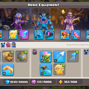 🔥BEST TH15-HERO[80-80-55-30]🎁-MAX EPICS[SB-21/FA-17]MAGIC ITEMS-BEST DEAL - Image 6