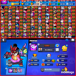 CR✅BS 98 Brawlers Max]✅ [CR 15 Evolutions] [8 Years Old ID] [40 Max] [10K Trophy] [1 Hero Unlocked] [94 Emotes] - Image 2