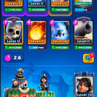 9 YEARS BADGE | 5500 TROPHIES | 39 LVL | KT 13 | 106 CARDS | 1 MAX CARDS | EMOTE 21 | L8PGLLCL - TAG ACCOUNT - Image 4