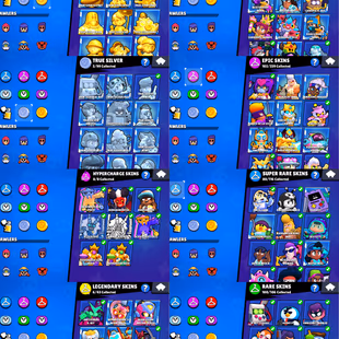 92k TROPHIES 🌟 RARE OLD SKINS🌟 55 MAX POWER BRAWLER | 99 BRAWLER UNLOCK | 37 HYPERCHARGE | 315 SKIN | INSTANT DELIVERY - Image 6