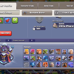 PREMIUM TH-15 [ALL EPIC EQUIPMENTS] | HERO 70-79-61-55-30 | XP-195 | DARK-BLUE WALL | HIGH DEFENCE | NC-FREE | - Image 7