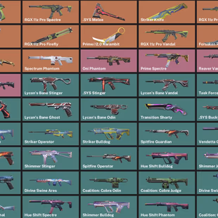 EU - LVL 129 - UNRANKED - 10 KNIVES - 63 SKINS (52,625 VP) RGX 11z Pro Collection, Reaver Karambit, RGX 11z Pro Firefly - Image 3