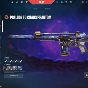 EU | Prelude To Chaos Phantom | 1000 Extra Valorant Points | Ready For Ranked | 29 Agents | 1x Battlepass | 365 RP - Image 1