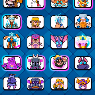 XP-58|LVL14 - 36 cards|LVL15 - 7 cards|LVL16 - 1 cards|15 EVO|Trophies:10347|121/121 Cards|77 EMOTE|4271 GEMS - Image 5