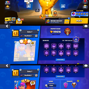 RAREST 99k TROPHIES 🌟 LUXURY SKINS | STAR SHELLY 🌟99 MAX POWER BRAWLER | 99 BRAWLER UNLOCK | 97 HYPERCHARGE | 483 SKIN - Image 2