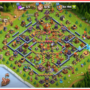 15 EPIC EQUIPMENTS | TH 16 NEAR MAX | 88-92-68-63-41-6 HEROES | FREE RENAME | 10 HERO SKINS | 6 BUILDER | FULL ACCESS  - Image 1