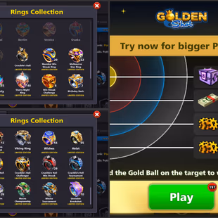 86 CCP GOLDEN UNIQUE ACCOUNT | VIP Black Diamond | 24 Cues MAX | 31K Pool Cash | 400M Coins | Level 143 | Alert Status - Image 7