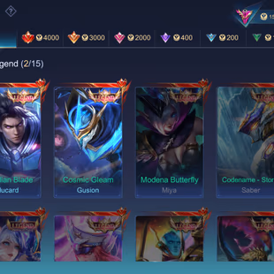 ALMOST MEGA ||SKIN-460 || LEGEND 2 || GRAND-12 || EXQUISITE-14|| EXALTED COLLECTOR-1 || HEROS-130|| ALL MAX  EMBLEM|| - Image 3