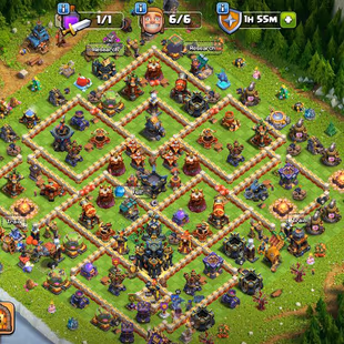 244 🔥 [ best deal ] | Th17 strong troops and defence 🔥 8x epic |  [ heros-98-100-39-65-43] | Xp- 147 | th17 full max - Image 2