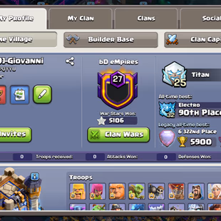 TH18 MAX🔥279-XP WS-5106🔥23K LEGEND CUPS!! 6X SCENARY!! EPIC GG/MAX SB/MAX SnB/MAX FA/MAX AF/MAX FB/MAX RS/MAX EB/MAX!! - Image 4