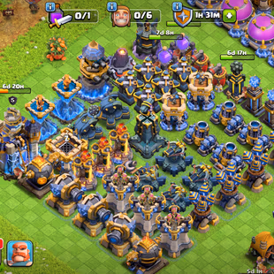 RR💥XP-252 | TH 18 [ DEFENCE/200 WALL'S ] MAX💥6X HERO MAX 105/105/95/80/55/25 | 9 EPIC MAX 3 EPIC LV-20 ALL 16 EPIC EQ - Image 3