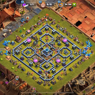 !! FULL MAX TH13 !! RARE WASTELAND SCENERY | HEROES 75-75-50-50-25 | LEGENDARY ICE KING | XP LEVEL 174 | - Image 5