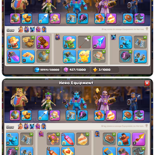 D455-||🔥TH18- 3 HEROS MAXED🔥|| FULL MAX ACCOUNT || EPIC EQUIPMENT FULLY 27 LEVEL MAXED || HEROS SKIN || INSTANT RENAME - Image 5