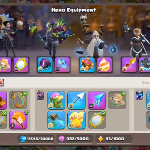 🔥[22406 GEMS]🔥TH 18 MAX || [ 6 EPIC EQUIPMENT MAX] || BK 105 AQ 105 MP 95 GW 80 RC 55 DD 25 || 1735 MEDAL || FREE NC - Image 6