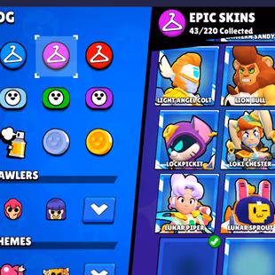 219 SKINS | 20 HYPERCHARGED | 70.242 TROPHIES | 98 BRAWLERS | 31 MAX BRAWLERS | 2 BUFFIES  - Image 8