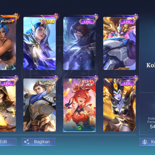 HERO 96 SKIN 193| EMBLEM ALL MAX| STAR LESLEY| COLECTOR NATALIA| EPIC ROGER| PACE FANNY| HERO GOOD | INSTAN DELIVERY  - Image 2