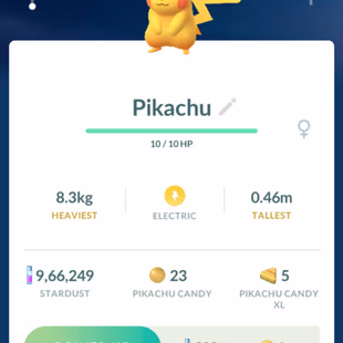 🔥[Limited Deal]CP 11 PIKACHU💎 LEVEL 51 | 18 SHINY | 960K STARDUST | RENAME AVAILABLE | - Image 6