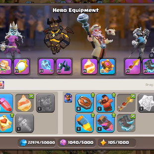 Th16 Almost Max | Hero-95-95-70-45 | Equipment-11-Epic Almost Max | XP-194 | NC-Yes | BEST-DEAL   - Image 6