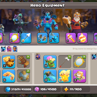 TH 15 MAX|🌟HEROES 90-90-70-65-40|ALL EPIC EQUIP🌟MAX EQUIP GG SB FB EB RS MM |FREE NAME CHANGE |MAX BUILDER APPRENTICE  - Image 6