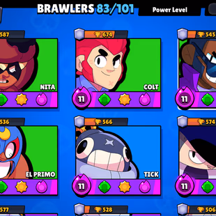 🔥35104 TROPHY🔥110 SKINS (HACKER BROCK) | 2 BUFFY (LEON MORTIS) | 27 MAX  |  15  HYPER  | NC-FREE  |  83 BRAWL |  P18 - Image 8