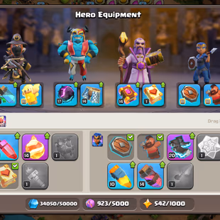 🚀SUPER TH16🚀EPIC EQUIPMENTS | PRIMAL SCENERY | 4 HEROS SKINS | NC AT 500GEMS | 271 CWL MEDALS | INSTANT | - Image 6
