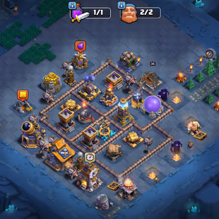 [WUKONG SET SKINS] TH18 MAXED | XP 245 | 5 HEROES MAX | NICE EPIC EQUIPMENT LVL | MAX BB BASE | 2 SCENERY - Image 6