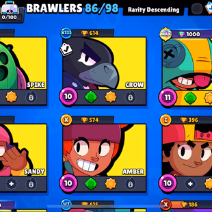 46k Trophies, 86 Brawlers, 12 Legendary Brawlers, 11 Strength Brawlers, 1700 Coins, 127 Skins, read the description - Image 4