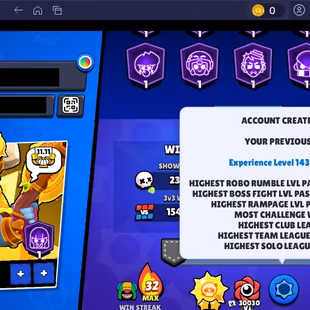 370 SKINS | 78.600 TROPHIES | 101 BRAWLERS | 67 HYPERCHARGE | 73 MAX | 57 PRESTIGE | 20 BUFFIES - Image 7