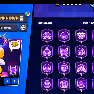 SIRIUS | 30 TITLES | 312 SKINS | 66.000 TROPHY | 100 BRAWLERS | 36 HYPERCHARGED | 53 MAXED BRAWLERS | 27 PRESTIGE - Image 4